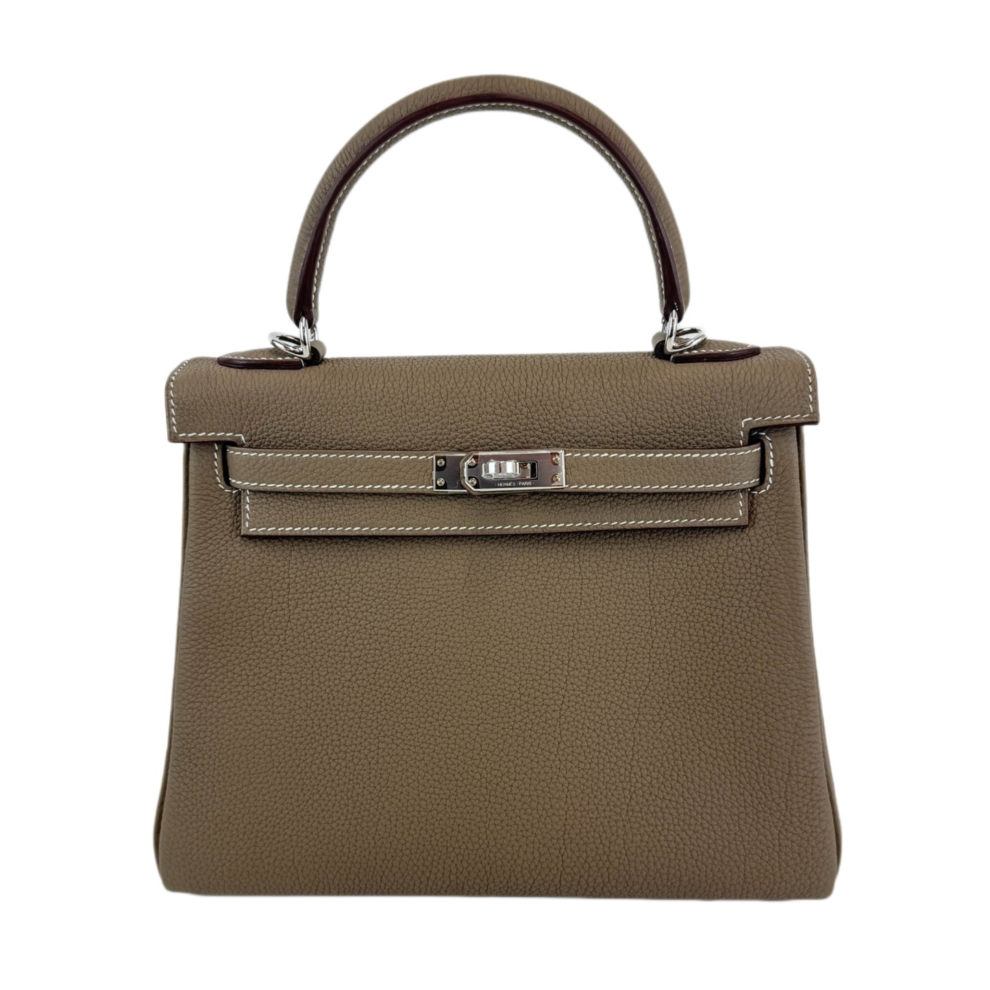 Kelly25 ケリー25 Etoupe エトープ Togo トゴ PHW シルバー金具 Stamp-K K刻印