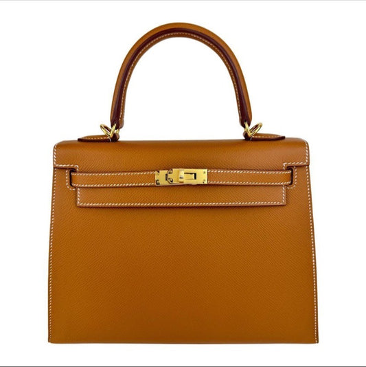 Kelly25 Sellier ケリー25セリエ Gold ゴールド  GHW ゴールド金具 Epsom エプソン Stamp-W W刻印