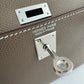 Mini kelly ミニケリー Etoupe エトープ Epsom エプソン PHW シルバー金具 Stamp-K K刻