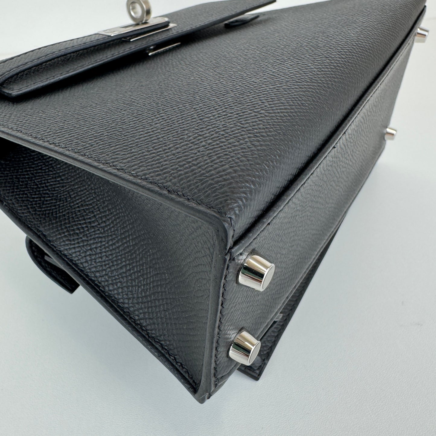 Kelly20 disrder ケリー20 無秩序 Black ブラック Epsom エプソン PHW シルバー金具 Stamp-W W刻印