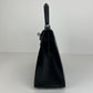 Hermès エルメス Kelly25 sellier ケリー25 セリエ Stamp-W W刻印  Box ボックス Black ブラック PHW シルバー金具