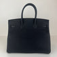 Birkin35 バーキン35 Black ブラック PHW シルバー金具 Stamp-B B刻