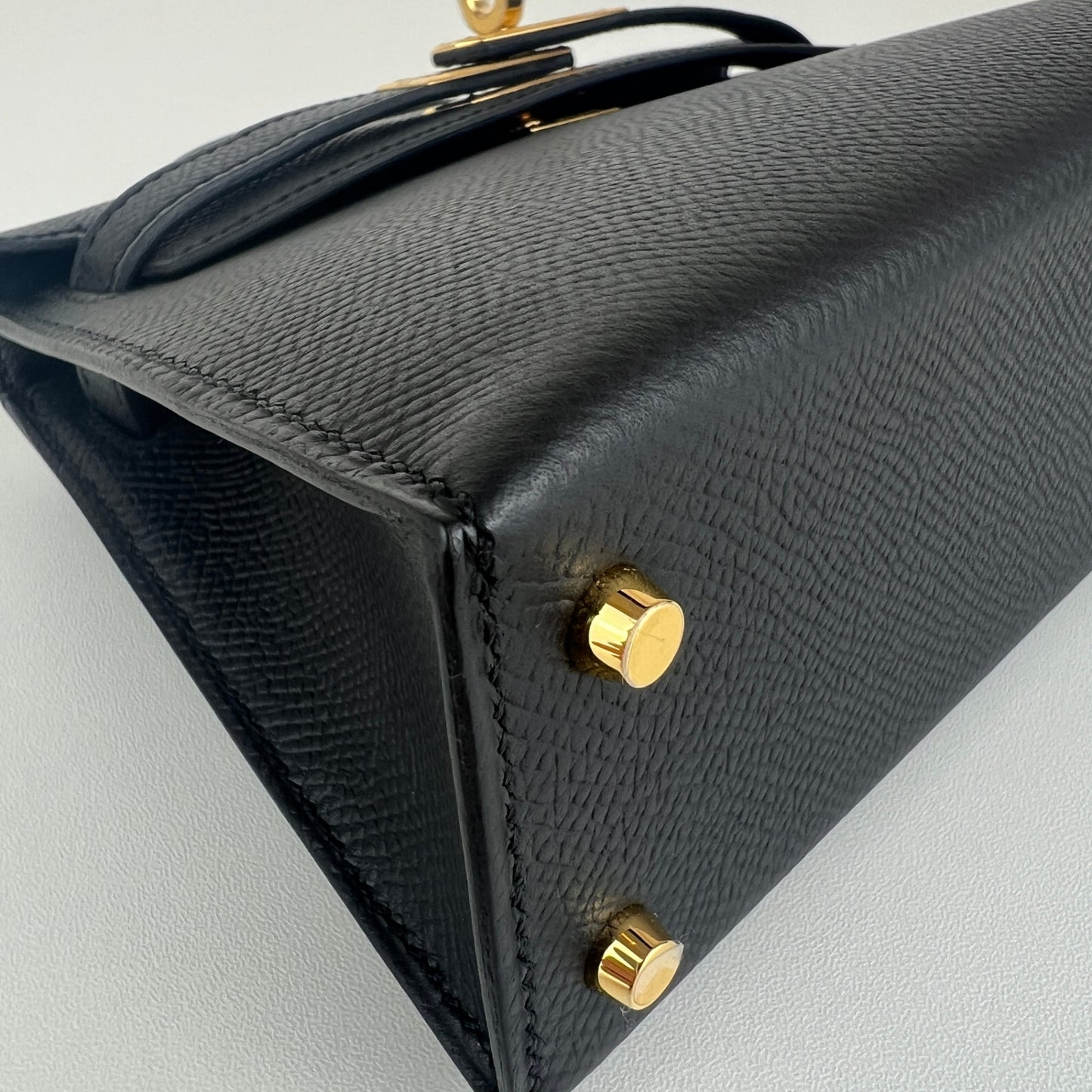 Mini kelly ミニケリー Black ブラック GHW ゴールド金具 Stamp-W W刻