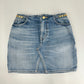 CELINE セリーヌ デニムミニスカート 綿100% light blue denim