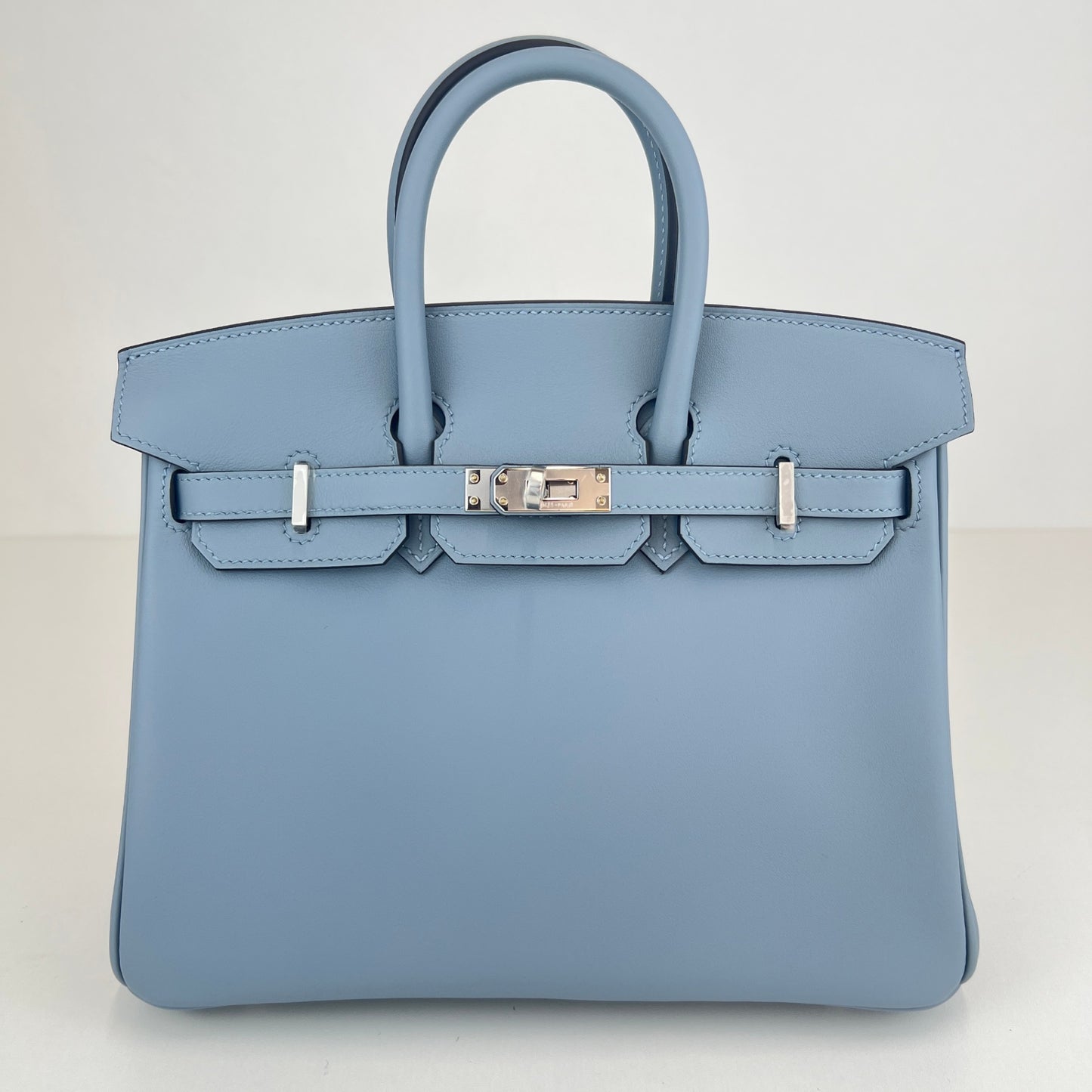 Birkin25 バーキン25 Blue lin  ブルーリン　PHW シルバー金具 Swift スイフト　Stamp-K K刻