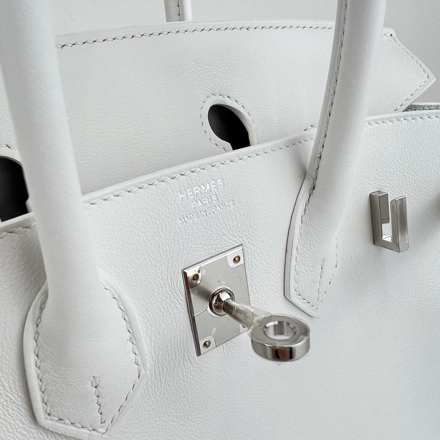 Birkin25 バーキン25 New white ニューホワイト Swift スイフト PHW シルバー金具 Stamp-W W刻印