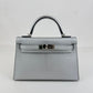 Mini kelly ミニケリー Argent アルジャン PHW シルバー金具 Stamp-K K刻印 Chevre シェーブル