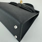 Mini kelly ミニケリー Black ブラック EHW エレクトラム金具 Stamp-K K刻 Epsom エプソン