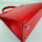 Kelly25 ケリー25 Rouge de coeur ルージュクー シルバー金具 Stamp-K K刻印 Chevre シェーブル