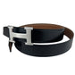 Ceinture H boucleGris moyen Cuir seul de ceinture H #100Black/Gold  Hベルトバックル リバーシブルベルトレザー Black ブラック/Gold ゴールド