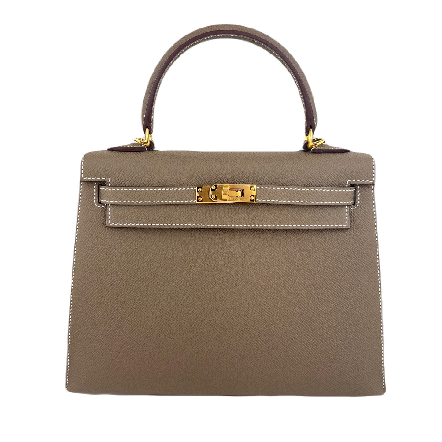 Kelly25 ケリー25 セリエ　Etoupe エトープ　GHW ゴールド金具　Stamp-K K刻