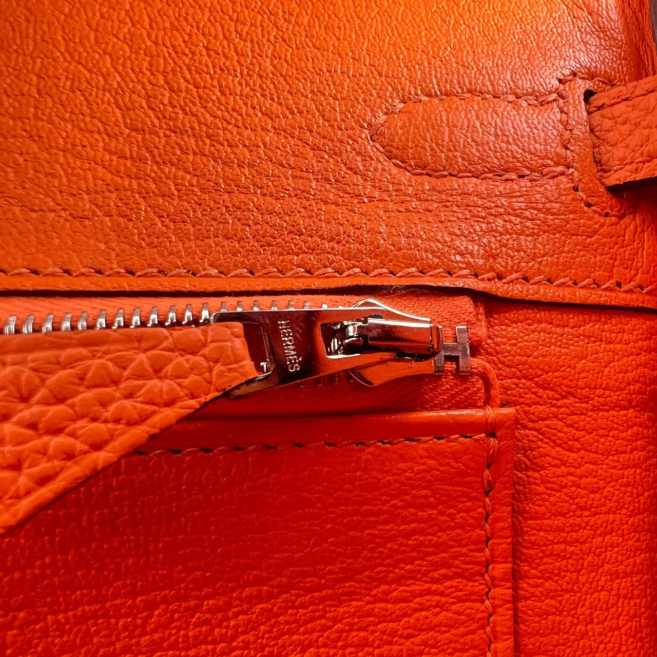 Birkin25 バーキン25 Orange minium オレンジミニマム PHW シルバー金具 Togo トゴ B刻