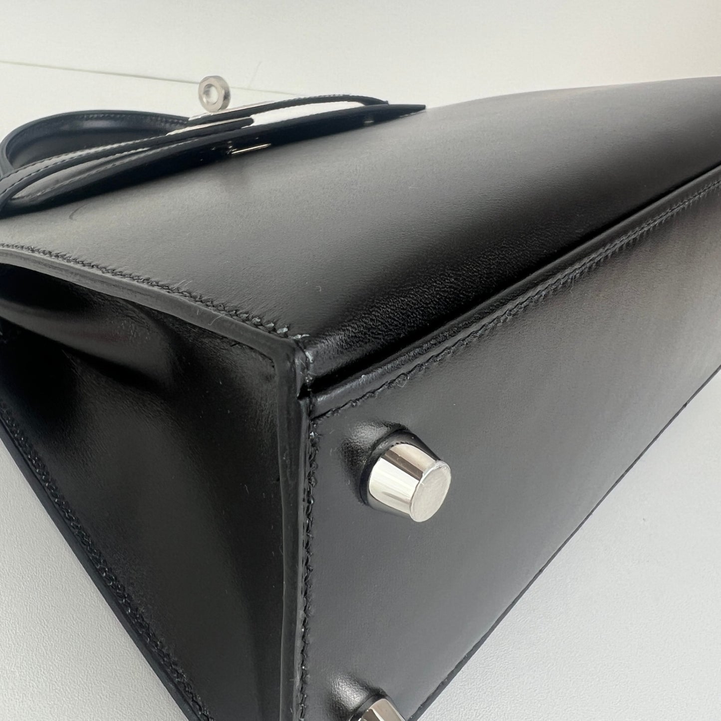 新品未使用 HERMES Birkin25 バーキン25 Black ブラック Boxcalf ボックスカーフ PHW シルバー金具 Stamp-K K刻印