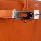 Birkin25 バーキン25 Orange オレンジ  PHW シルバー金具 Togo トゴ Stamp-W W刻印