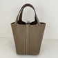 Picotin Lock PM ピコタンロック18 Etoupe エトープ  PHW シルバー金具    Taurillon clemence トリヨンクレマンス  Stamp-W W刻印