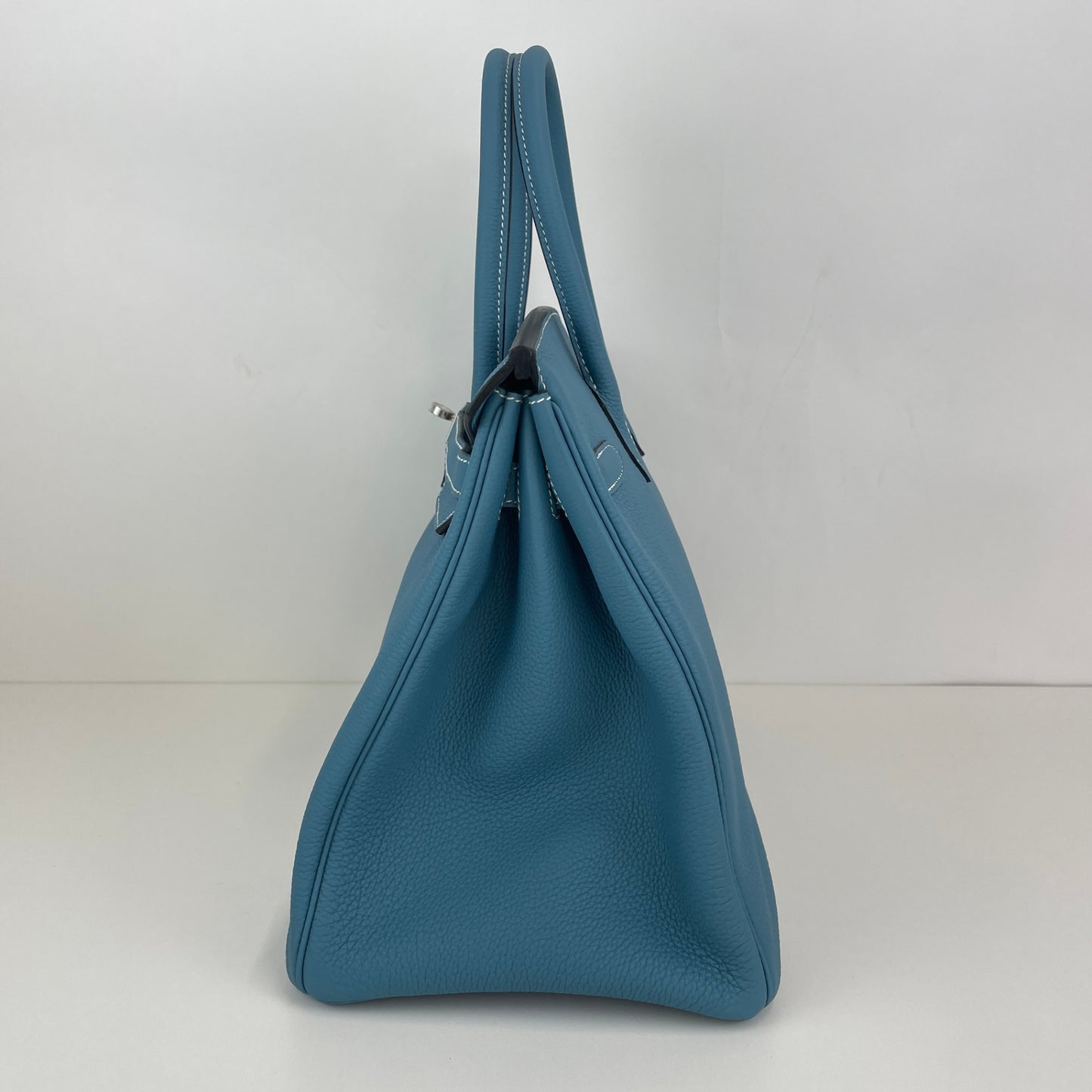 Birkin35 バーキン35 New blue jean ニューブルージーン PHW シルバー金具 Stamp-K K刻印 Togo トゴ