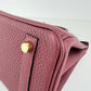 Birkin25 バーキン25 Rouge H ルージュアッシュ GHW ゴールド金具 W刻 Togo トゴ