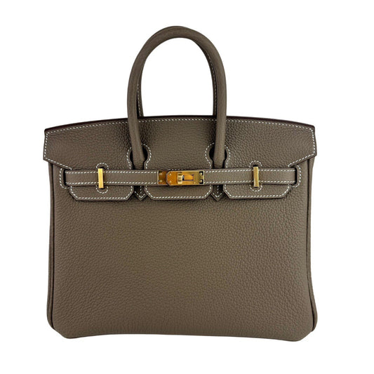 新品未使用 HERMES エルメス Birkin25 バーキン25 Etoupe エトープ GHW ゴールド金具 W刻印 Togo トゴ