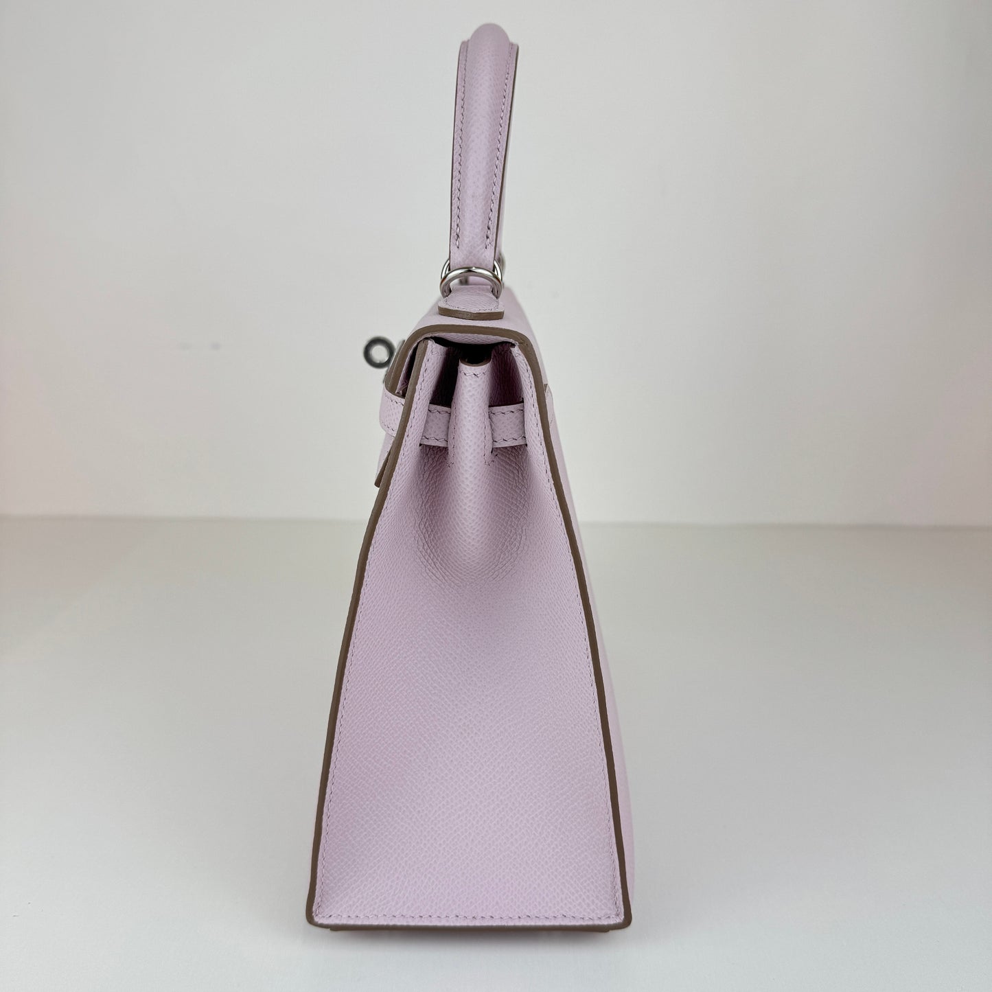 Kelly25 ケリー25 Stamp-B B刻印 Epsom エプソン Mauve pale モーヴペール PHW シルバー金具