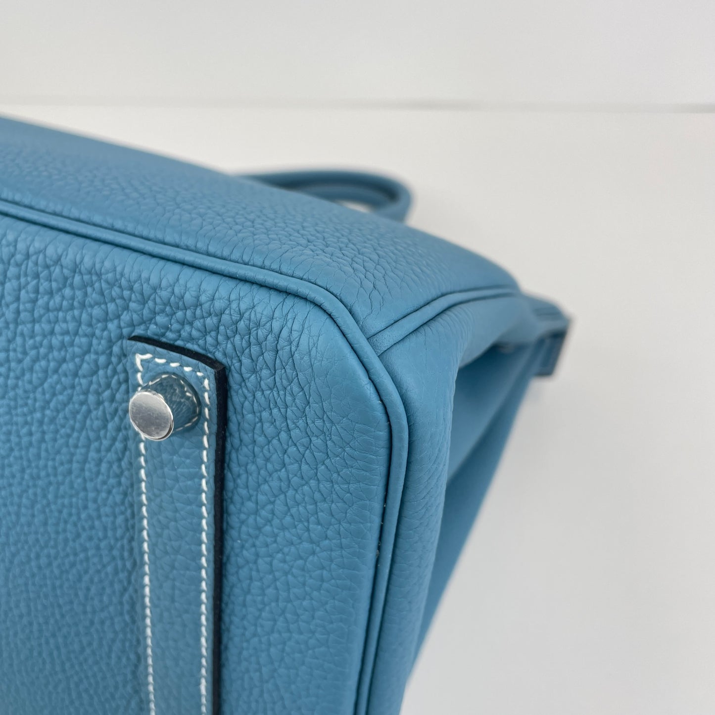 Birkin35 バーキン35 New blue jean ニューブルージーン PHW シルバー金具 Stamp-K K刻印 Togo トゴ