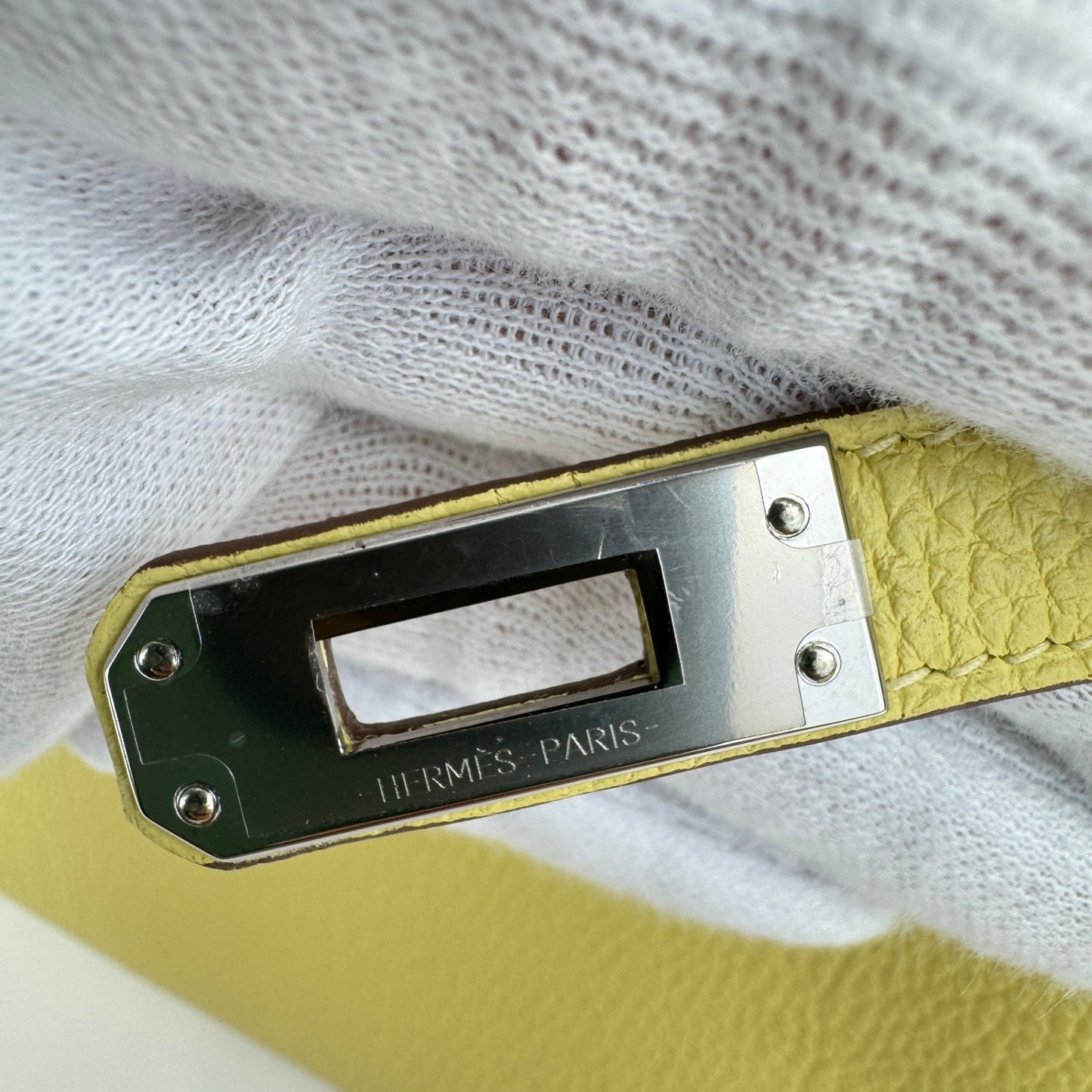 Birkin25 バーキン25 Stamp-B B刻印 Togo トゴ Joune poussin ジョーヌプッサン PHW シルバー金具