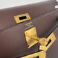 Hermès エルメス Kelly elan ケリーエラン Stamp-W W刻印 Madame マダム Havane ハバナ GHW ゴールド金具