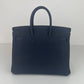 Birkin25 バーキン25 Blue nuit ブルーニュイ PHW SV金具 Y刻 Togo トゴ