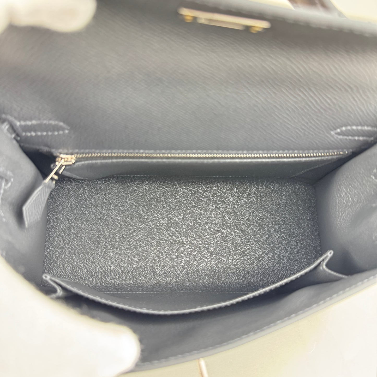 Kelly25 casaque etoilee  ケリー25 カザック エトワール Ardoise/Black/Vert peppermint　  アルドワーズ/ブラック/ヴェールペパーミント  PHW シルバー金具 Epsom/Tadelakt/Chevre  エプソン/タデラクト/シェーブル    Stamp-W W刻印