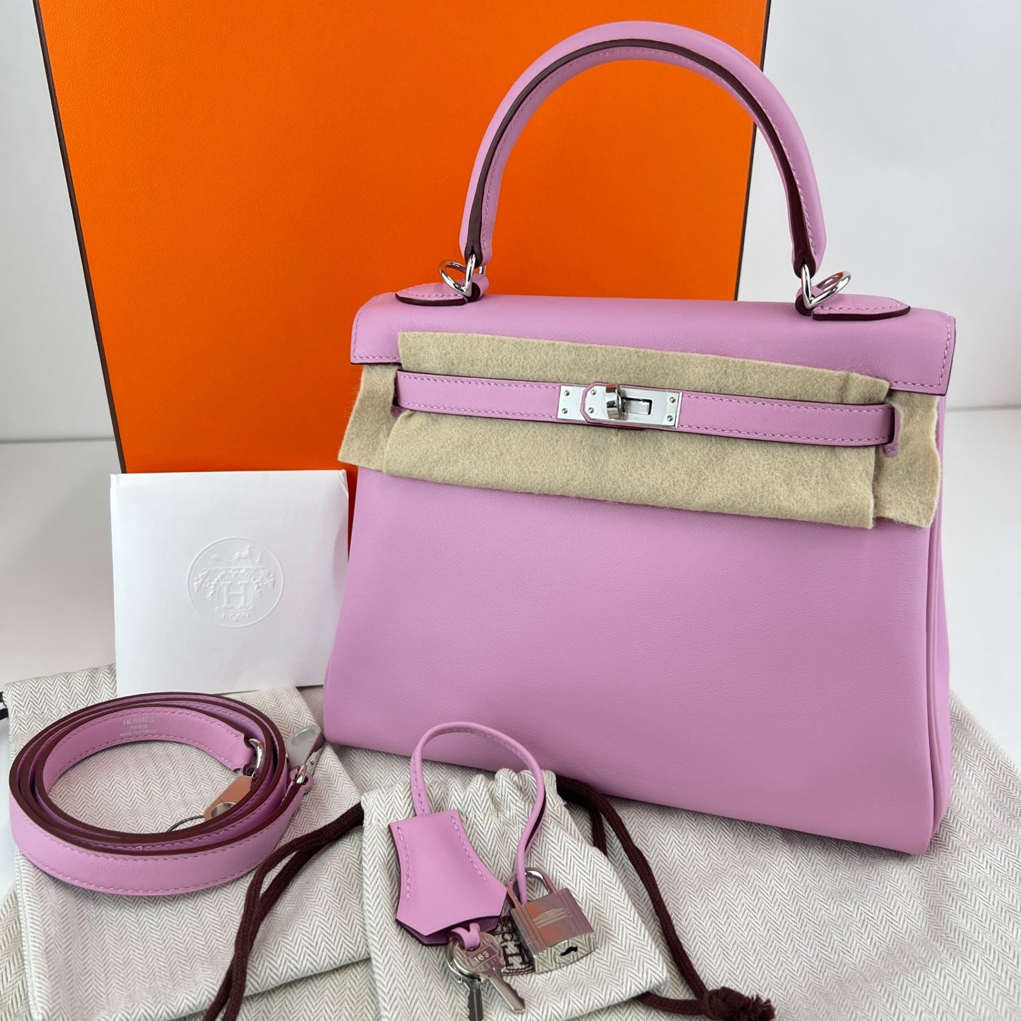 Kelly25 ケリー25 Mauve sylvester モーヴシルベストル Swift スイフト PHW シルバー金具 Stamp-Z Z刻印