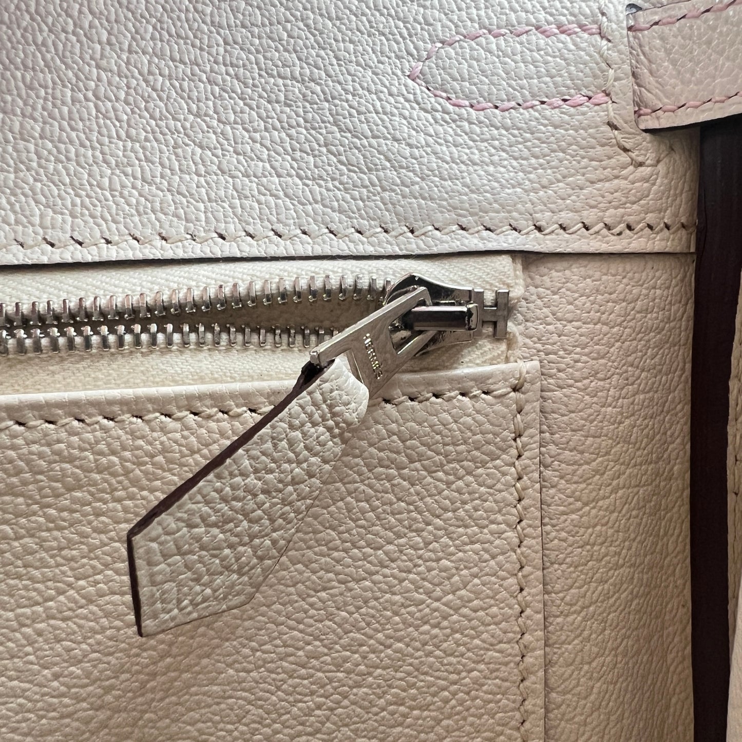 Birkin25 PO バーキン25パーソナルオーダー Rose sakura/Nata ローズサクラ/ナタ  PHW シルバー金具 Chevre シェーブル Stamp-B B刻印