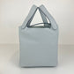 Picotin lock PM ピコタンロックPM Bleu pale ブルーペール PHW シルバー金具 Stamp-W W刻印