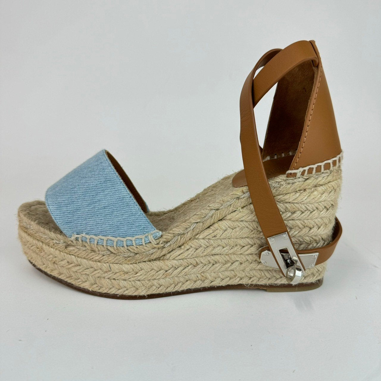 Tipoli espadrille ティポリ エスパドリーユ ウェッジソール Blue clair/Natural ブルークレール/ナチュラル Denim/Calf デニム/カーフ 36(23cm) レディースサンダル