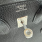Birkin25 バーキン25 Stamp-K K刻印 Togo トゴ Black ブラック PHW シルバー金具