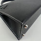 Mini kelly HSS ミニケリーHSS Black ブラック PHW シルバー金具 Stamp-K  K刻印