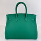 Birkin35 バーキン35 Vert moyen ヴェールモワイヤン Togo トゴ PHW シルバー金具 Stamp-K K刻印