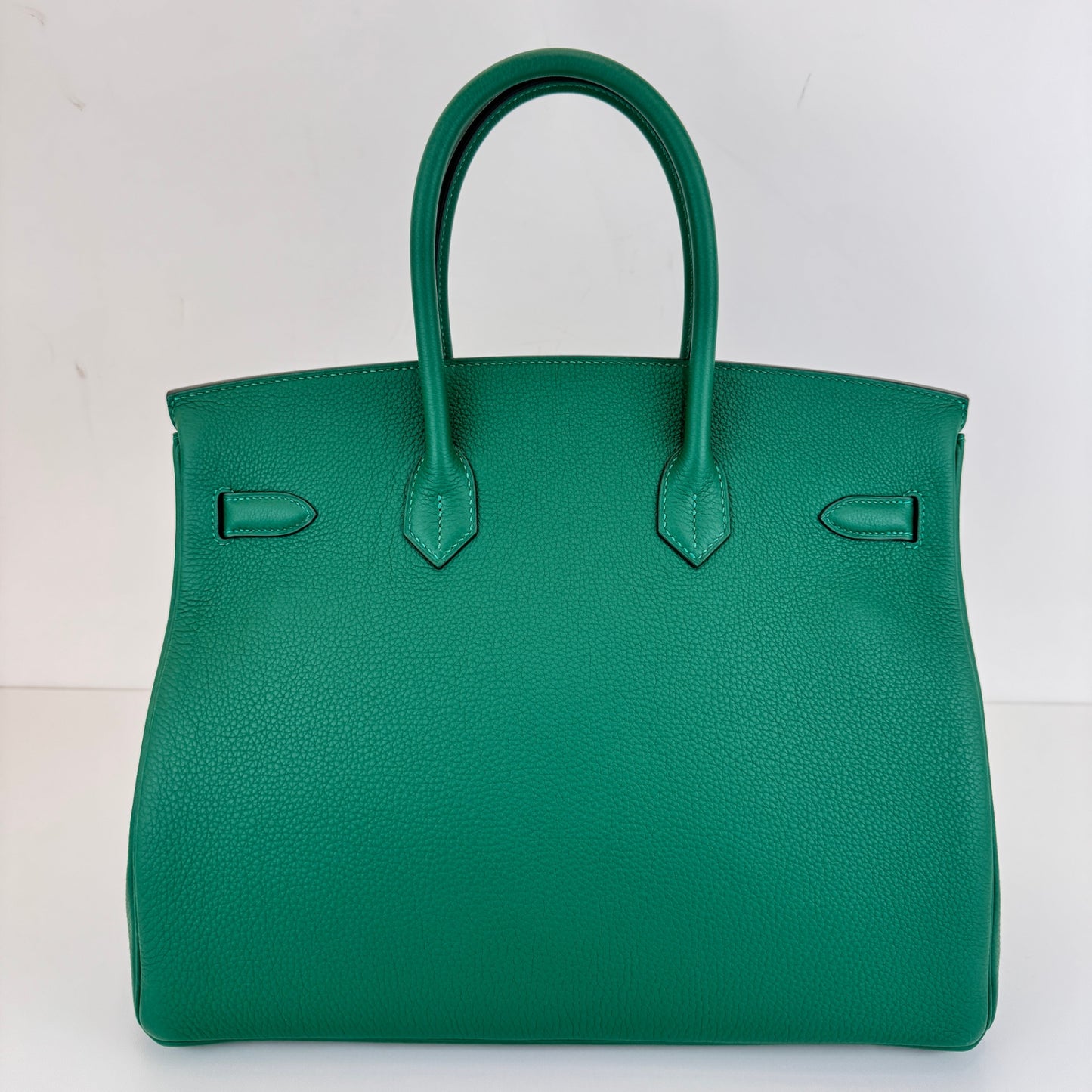 Birkin35 バーキン35 Vert moyen ヴェールモワイヤン Togo トゴ PHW シルバー金具 Stamp-K K刻印