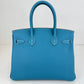 Birkin30 バーキン30 New blue jean ニューブルージン PHW シルバー金具 Stamp-W W刻印 Togo トゴ
