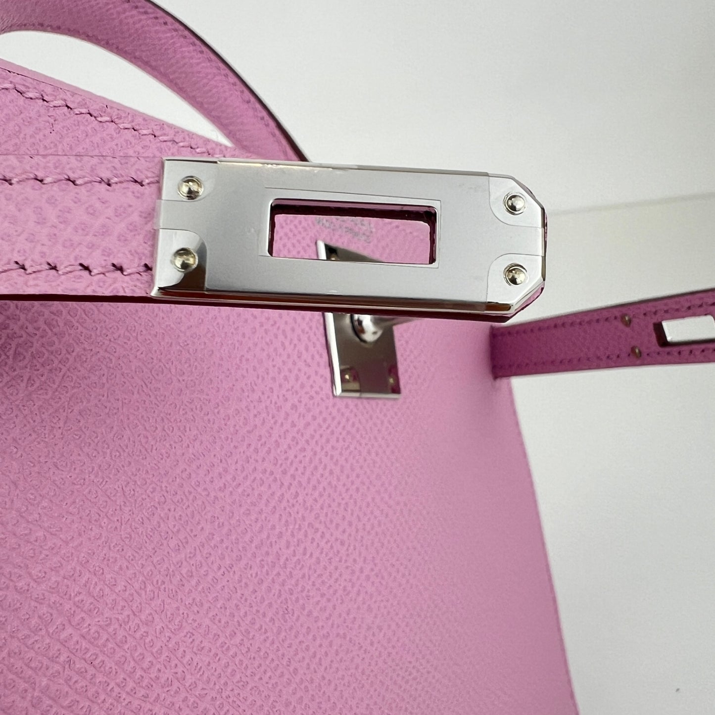 Mini kelly ミニケリー Mauve sylvestre モーヴシルベストル Epsom エプソン PHW シルバー金具 Stamp-K K刻印