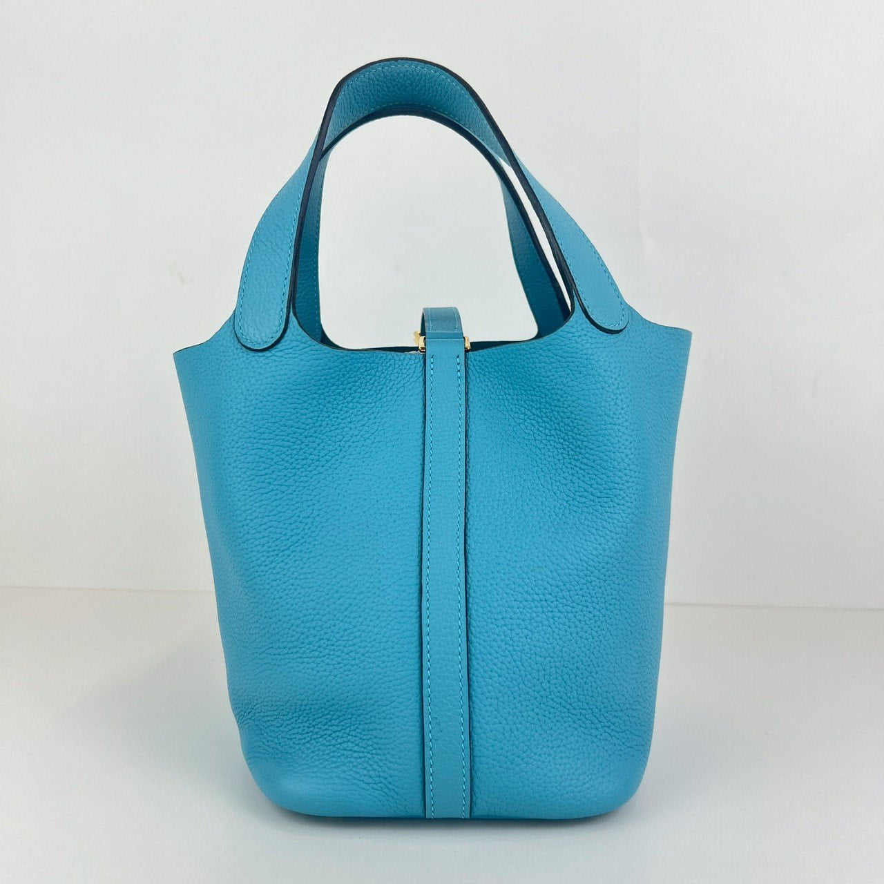 Picotin Lock PM ピコタンロック Bleu de nord ブルードノール GHW ゴールド金具 Stamp-D D刻印 Clemance クレマンス