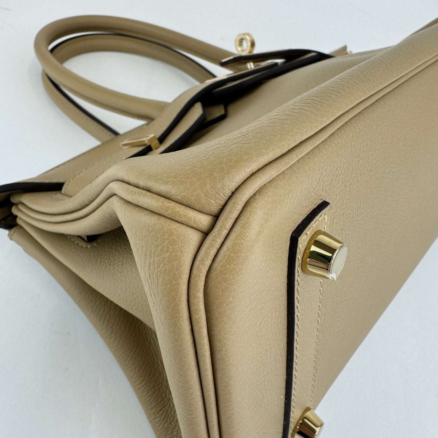 Shoulder Birkin29 ショルダーバーキン29 Poussiere プシエール  PMBHW シャンパンゴールド金具 Evercolor エバーカラー Stamp-K K刻印