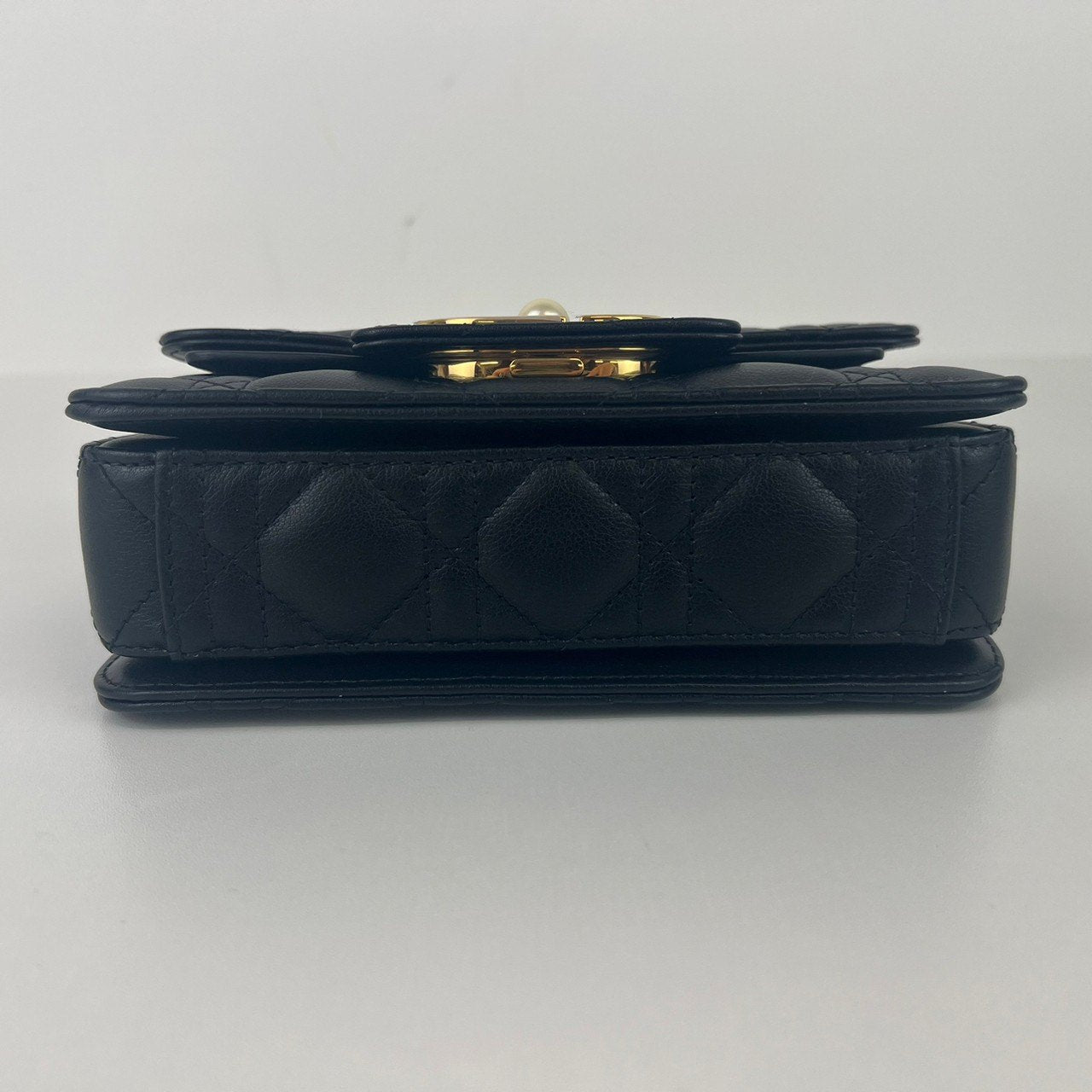 Dior Jolie トップハンドルバッグミニ　Black ブラック  GHW ゴールド金具　Calf