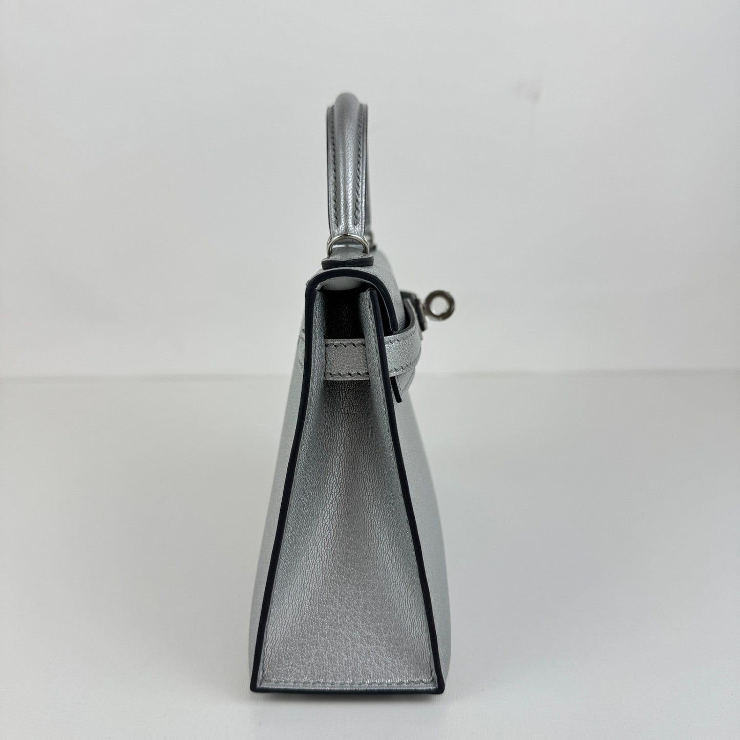 Mini kelly ミニケリー Argent アルジャン PHW シルバー金具 Stamp-K K刻印 Chevre シェーブル