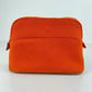 Hermès エルメス Trousse Bolide mini ボリードポーチ ミニ 綿100% Orange feu オレンジフー