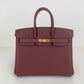 Birkin25 バーキン25 Rouge H ルージュアッシュ  GHW ゴールド金具 Togo トゴ Stamp-W W刻印