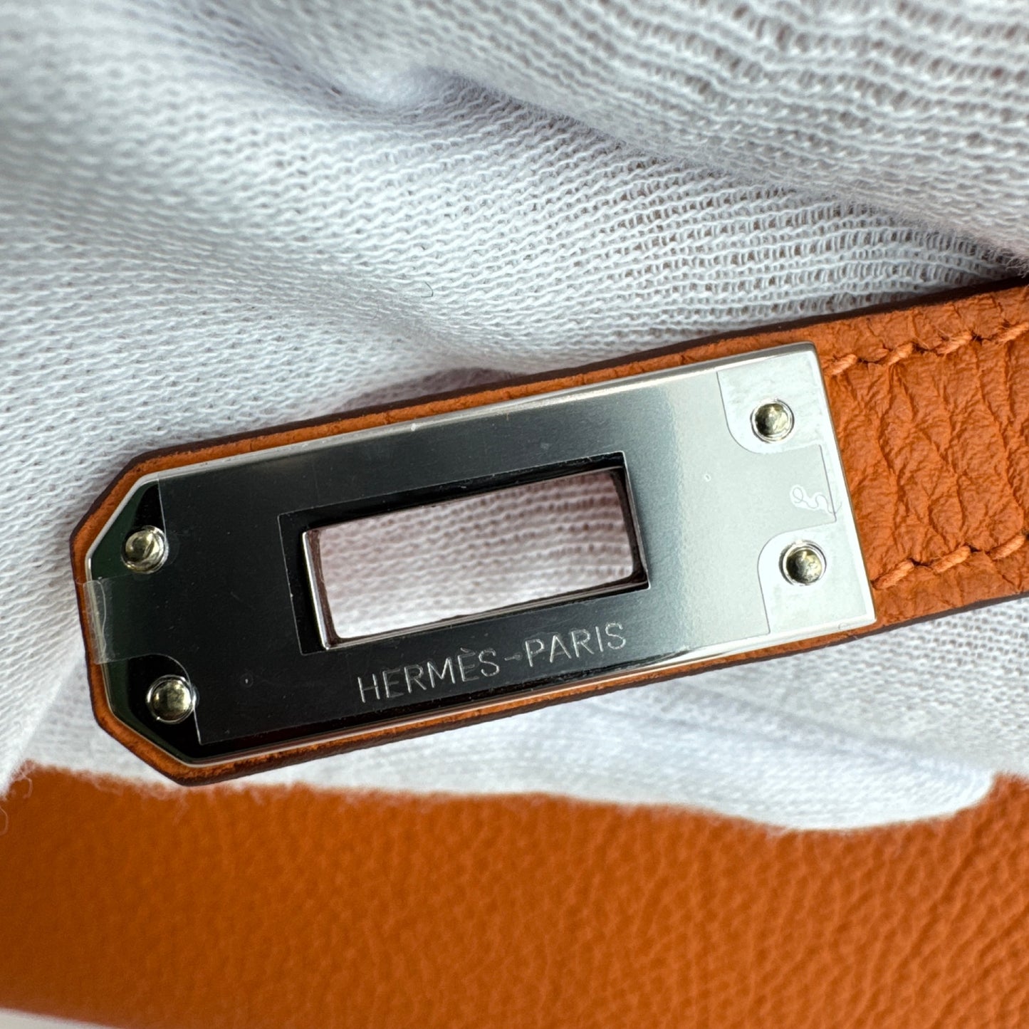 Birkin25 バーキン25 Orange オレンジ PHW シルバー金具 Togo トゴ Stamp-K K刻印