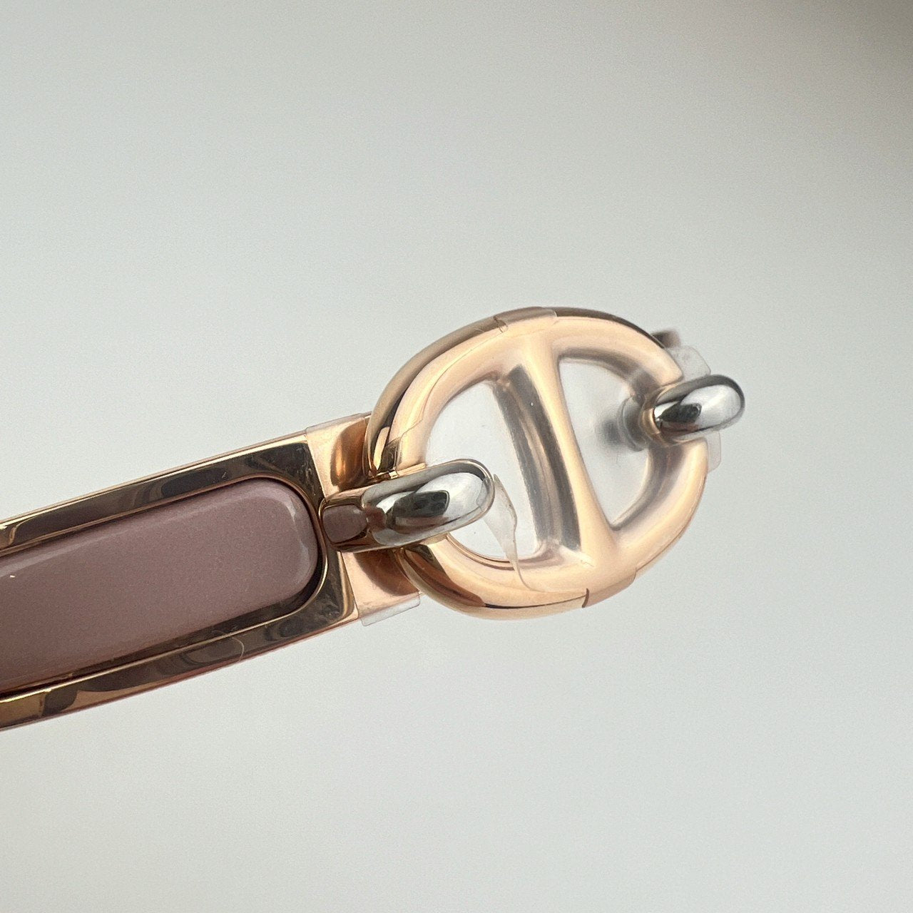 エナメルブレスレット ミニ・クリック/シェーヌ・ダンクル ローズ・ボーテ ゴールデンローズ