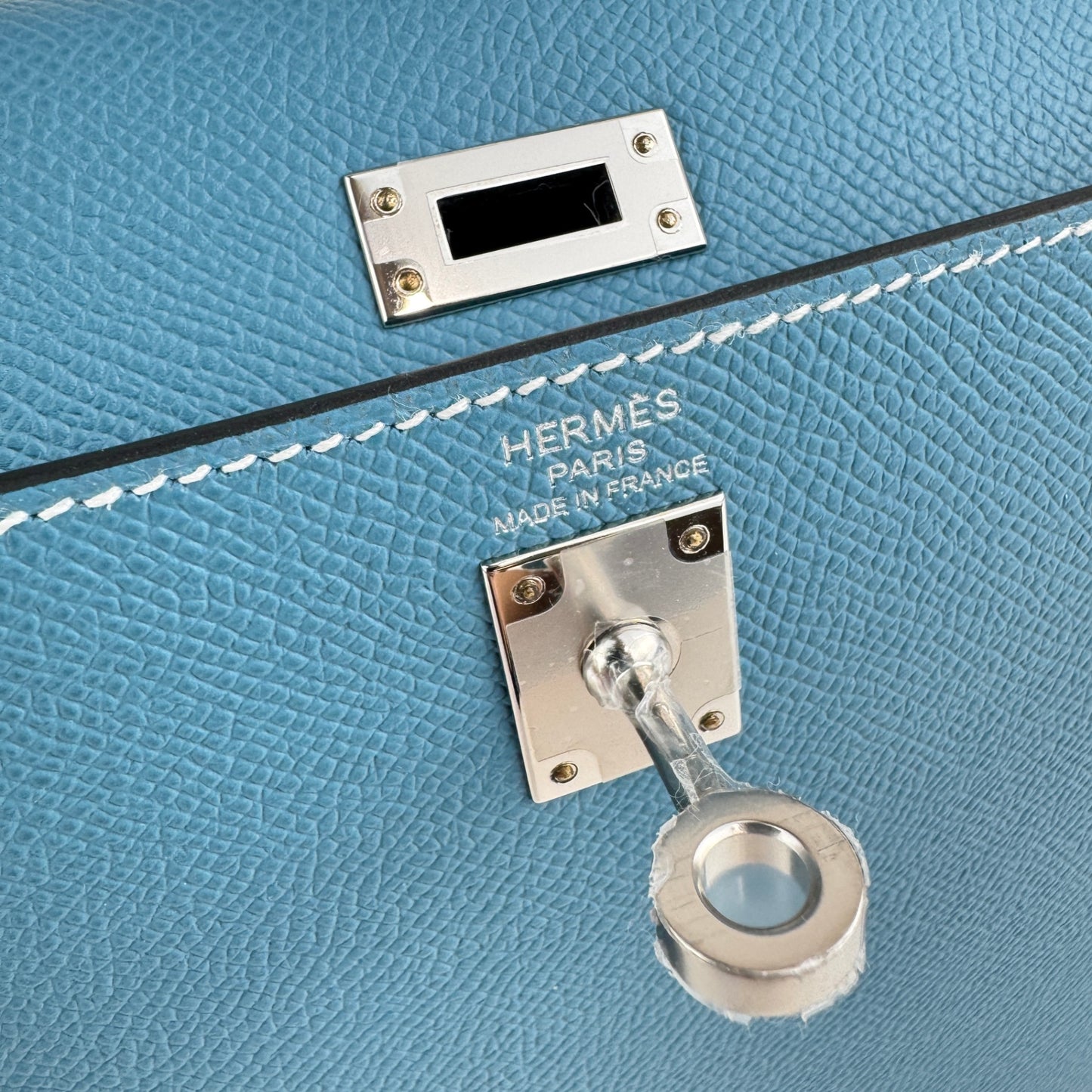 Kelly25 Sellier ケリー25セリエ New bleu jean ニューブルージーン  PHW シルバー金具    Epsom エプソン Stamp-B B刻印