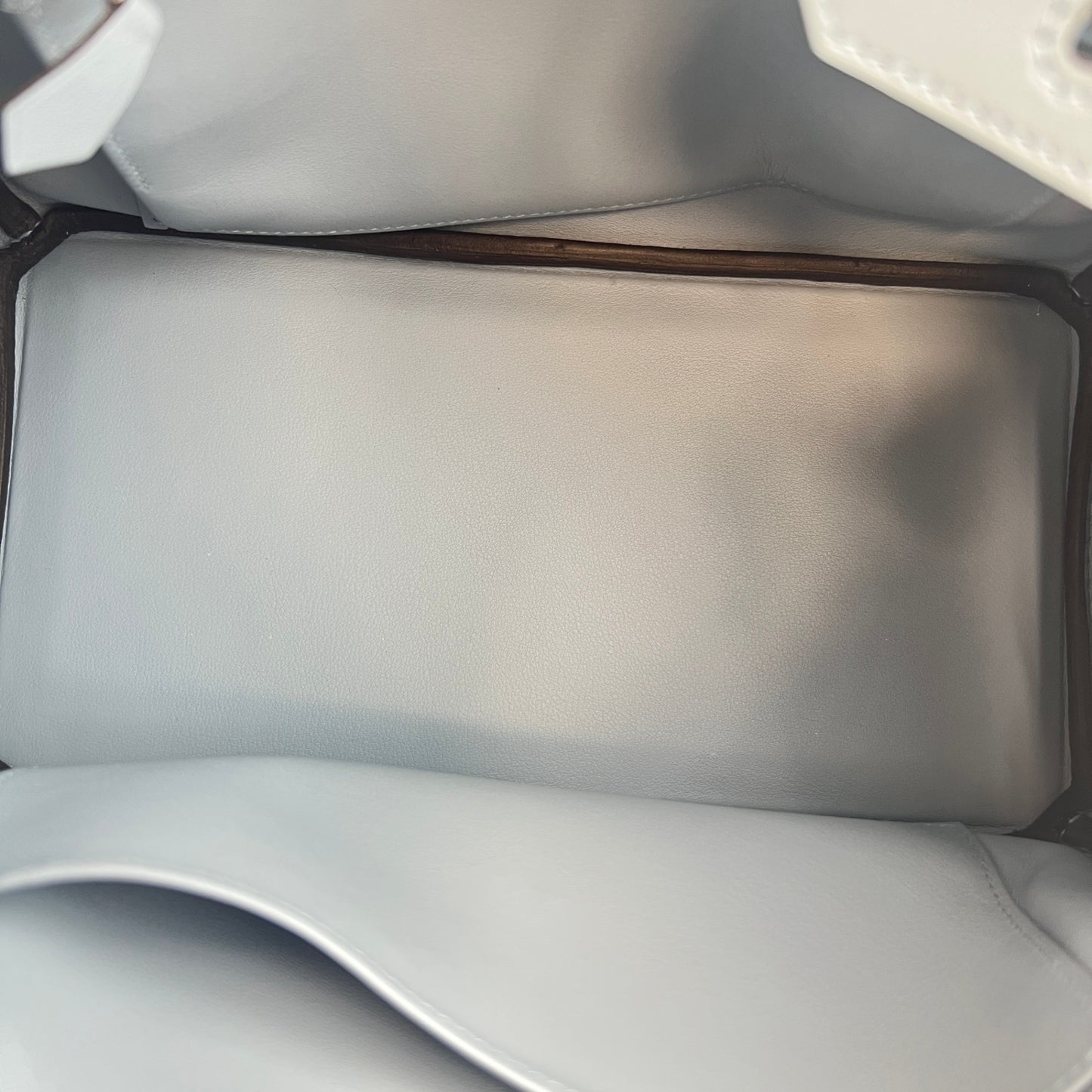 Birkin25 バーキン25 Blue lin  ブルーリン　PHW シルバー金具 Swift スイフト　Stamp-K K刻