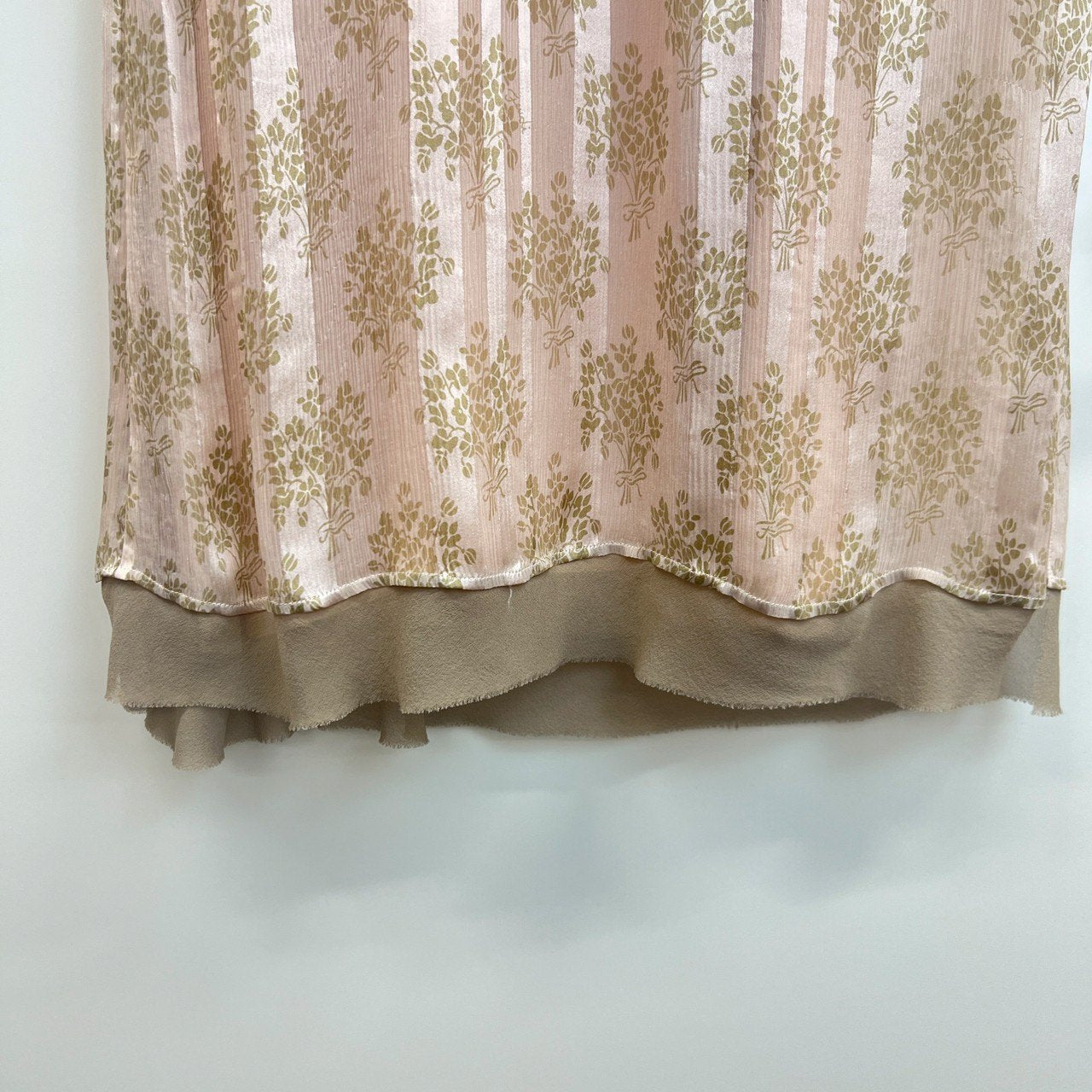 FENDI フェンディ ピンクシフォン ドレス Pink ピンク シルク サイズ36