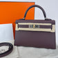 Hermès エルメス Mini kelly ミニケリー Stamp-W W刻印  Epsom エプソン Rouge sellier ルージュセリエ EHW エレクトラム金具